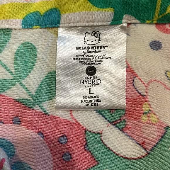 Hello Kitty Button Down Tropical Shirt - Picture 7 of 8